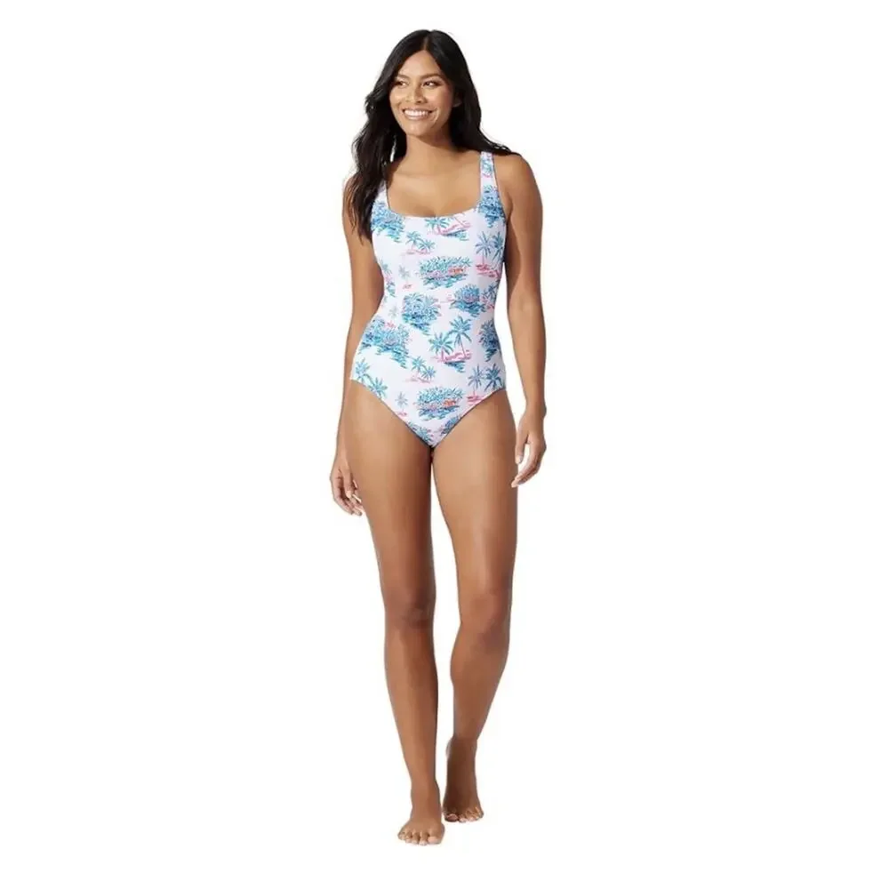 NWT Tommy Bahama Island Cays Oasis One-Piece Swimsuit Size 6 Colorful Reversible